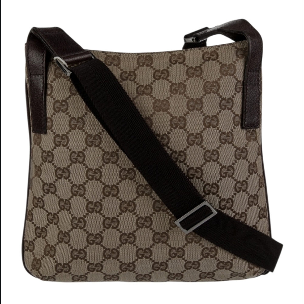 Gucci GG Canvas Messenger/Shoulder Bag + Dustbag-EUC - Picture 4 of 16